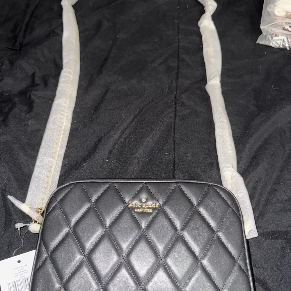 Kate Spade Black Quilted Crossbody Bag